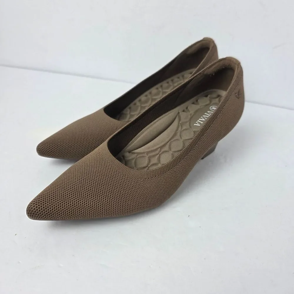 Vivaia Margot Wedge Pro Square Toe Wedge Heels Espresso Size 39.5 US 8.5